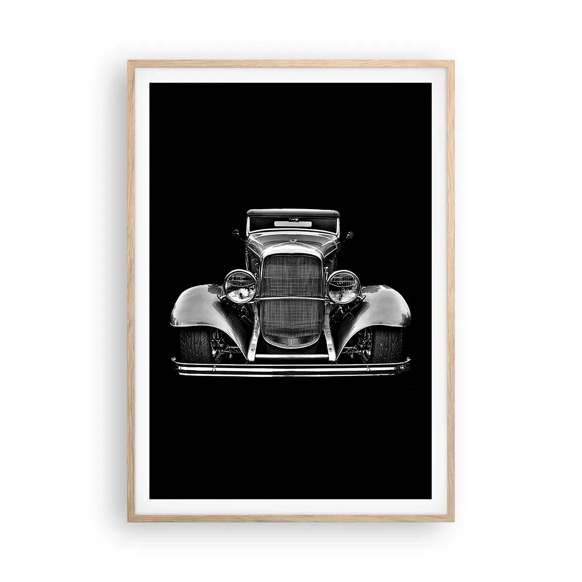 Affiche dans un chêne clair - Poster - Un vrai gentleman - 70x100 cm