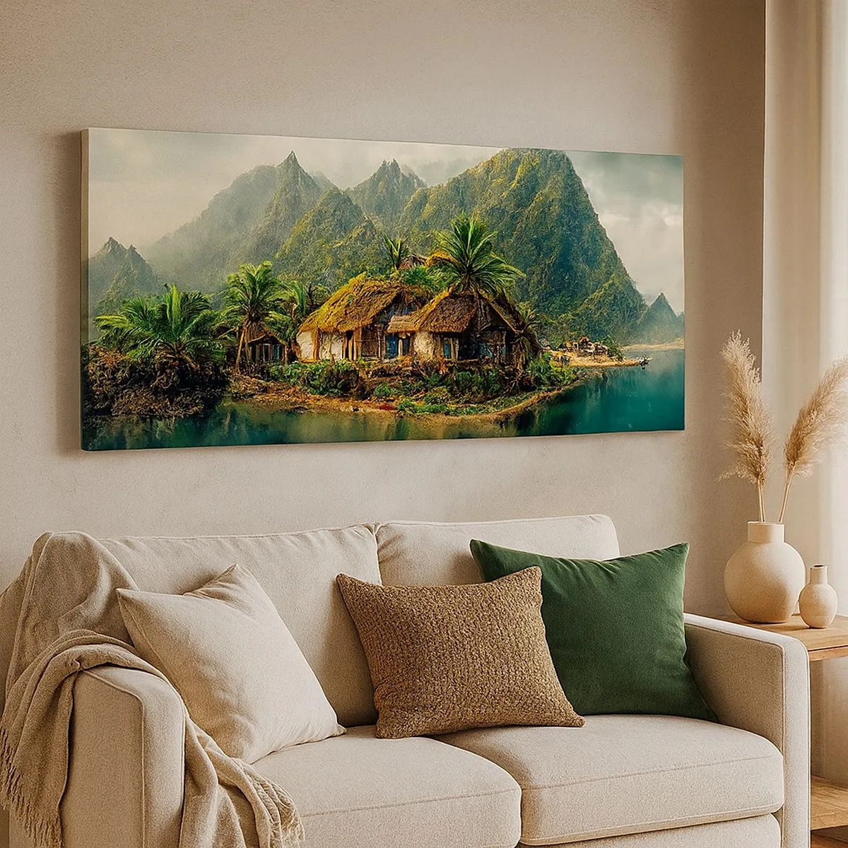 Impression sur toile - Image sur toile - Paradis tropical - 100x40 cm