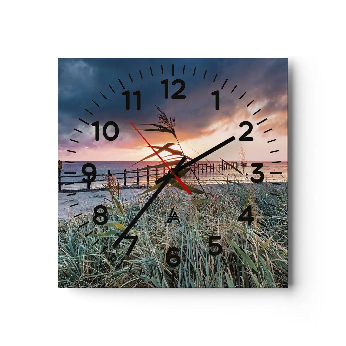 Horloge murale - Pendule murale - Ça ne passe pas avec le vent - 40x40 cm