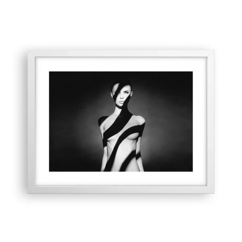 Affiche dans un cadre blanc - Poster - Dans la brillance et l'ombre - 40x30 cm