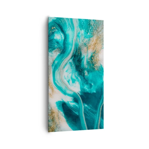 Impression sur toile - Image sur toile - Rivière d'or - 65x120 cm