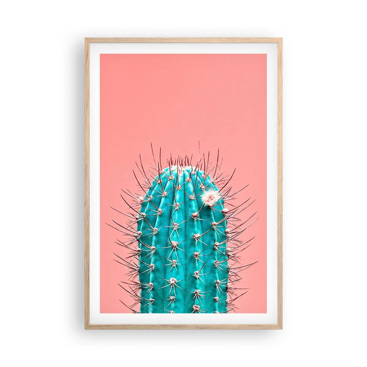 Affiche dans un chêne clair - Poster - Juste regarde - 61x91 cm