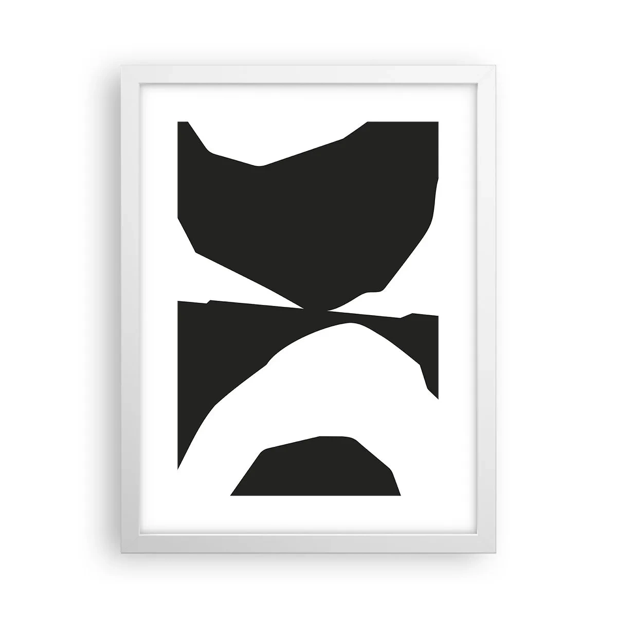 Affiche dans un cadre blanc - Poster - Positif négatif - 30x40 cm