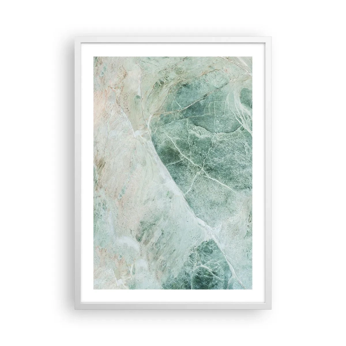 Affiche dans un cadre blanc - Poster - La noble froideur de la pierre - 50x70 cm