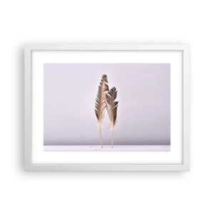 Affiche dans un cadre blanc - Poster - Face au néant - 40x30 cm