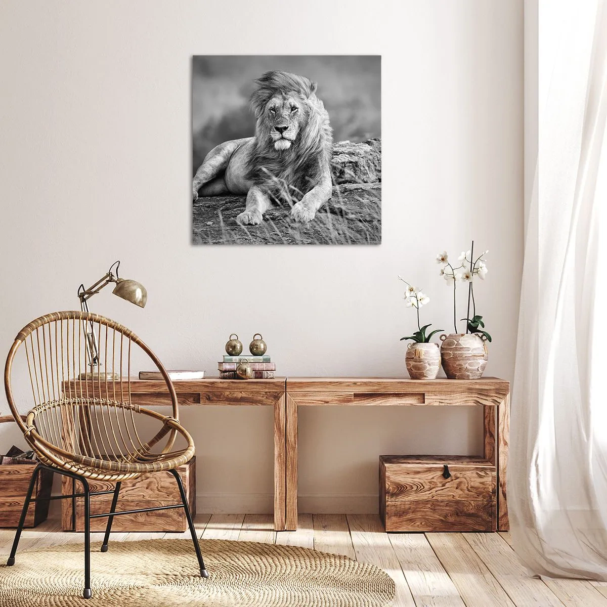 Impression sur toile - Image sur toile - Sieste royale - 50x50 cm