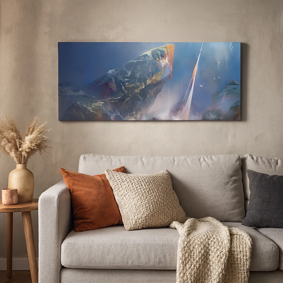 Impression sur toile - Image sur toile - Celui qui est courageux, gagne - 30x30 cm