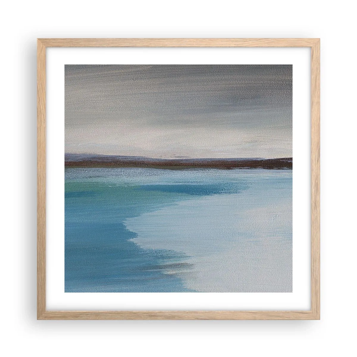 Affiche dans un chêne clair - Poster - Paysage horizontal - 50x50 cm