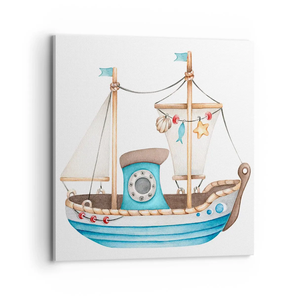 Impression sur toile - Image sur toile - Ohé, l'aventure ! - 70x70 cm