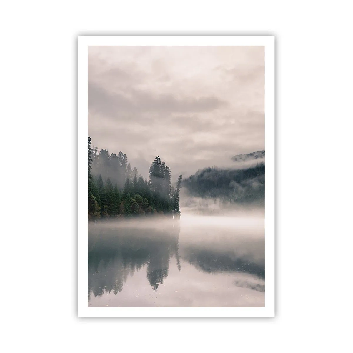 Affiche - Poster - Reflet dans le brouillard - 70x100 cm