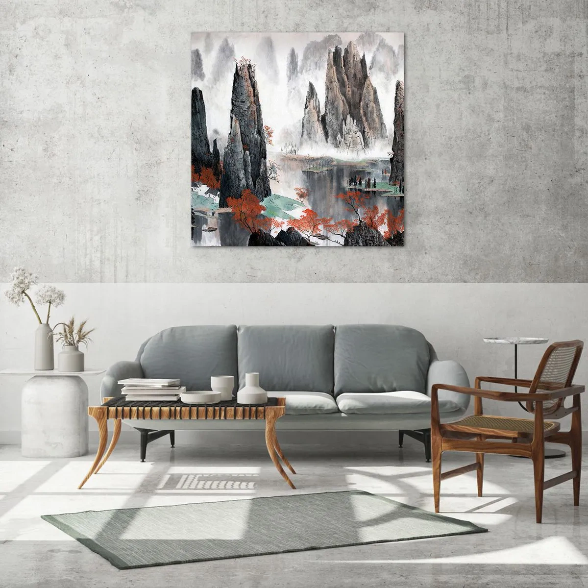 Impression sur verre - Image sur verre - De puissants gardiens - 70x70 cm