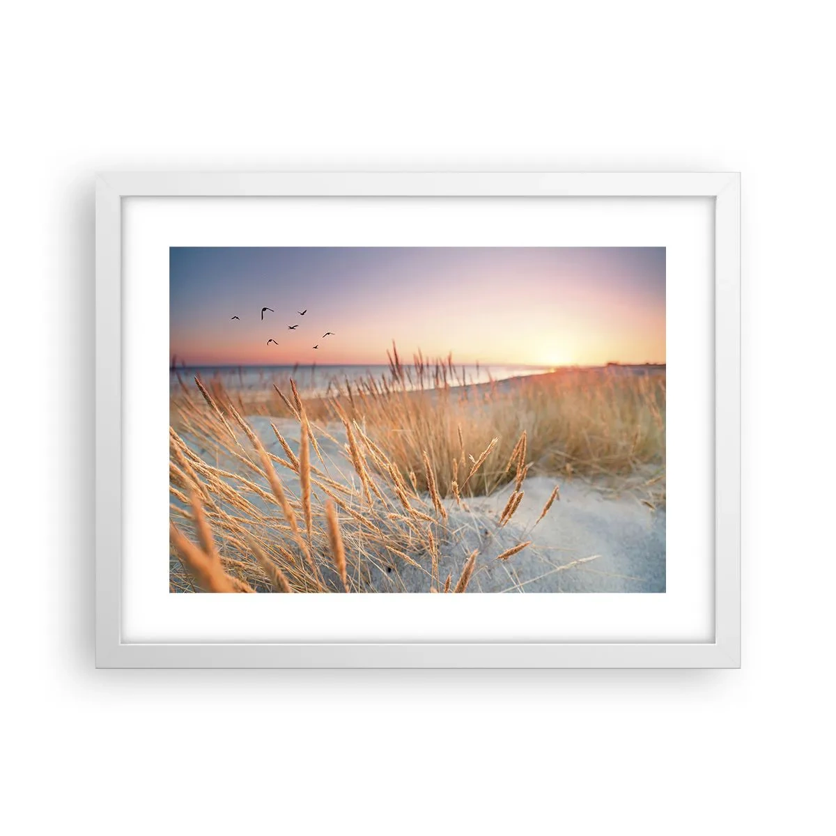 Affiche dans un cadre blanc - Poster - Berceuse baltique - 40x30 cm