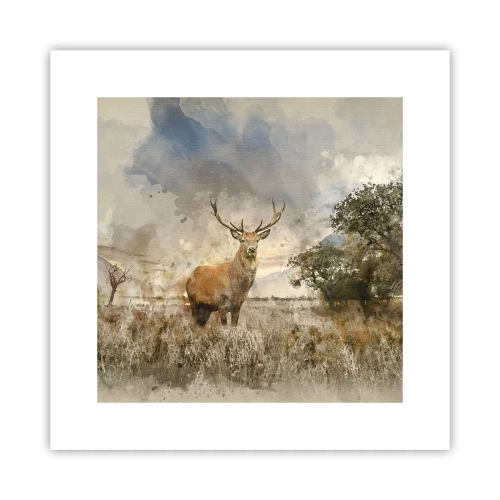 Affiche - Poster - Dignité - force - majesté - 30x30 cm