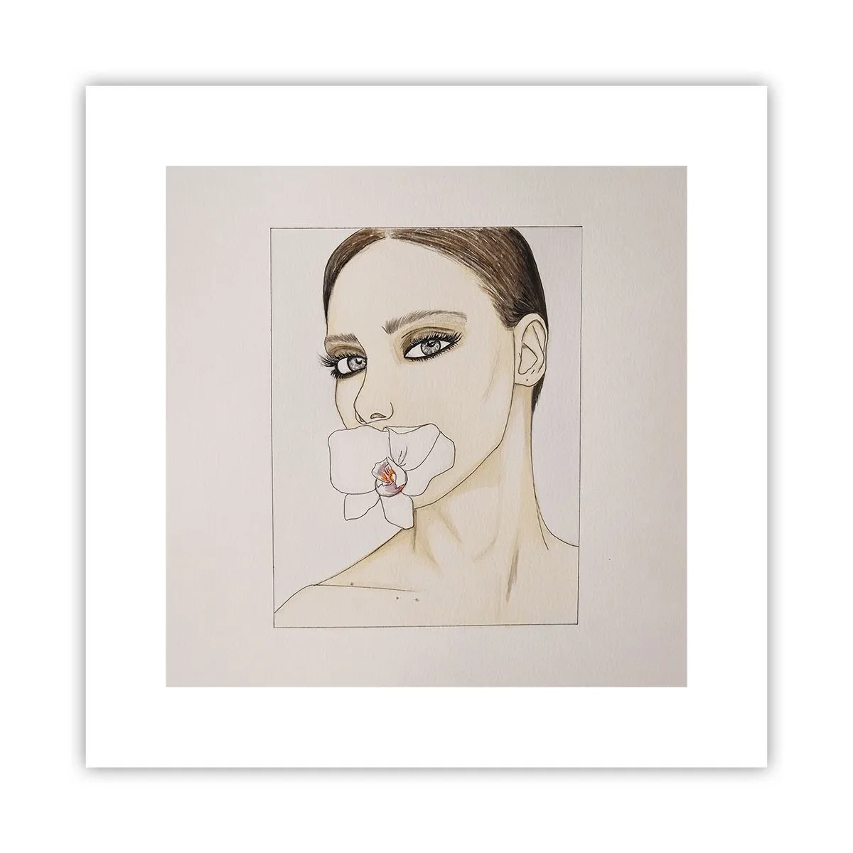 Affiche - Poster - Symbole de l'élégance et de la beauté - 30x30 cm