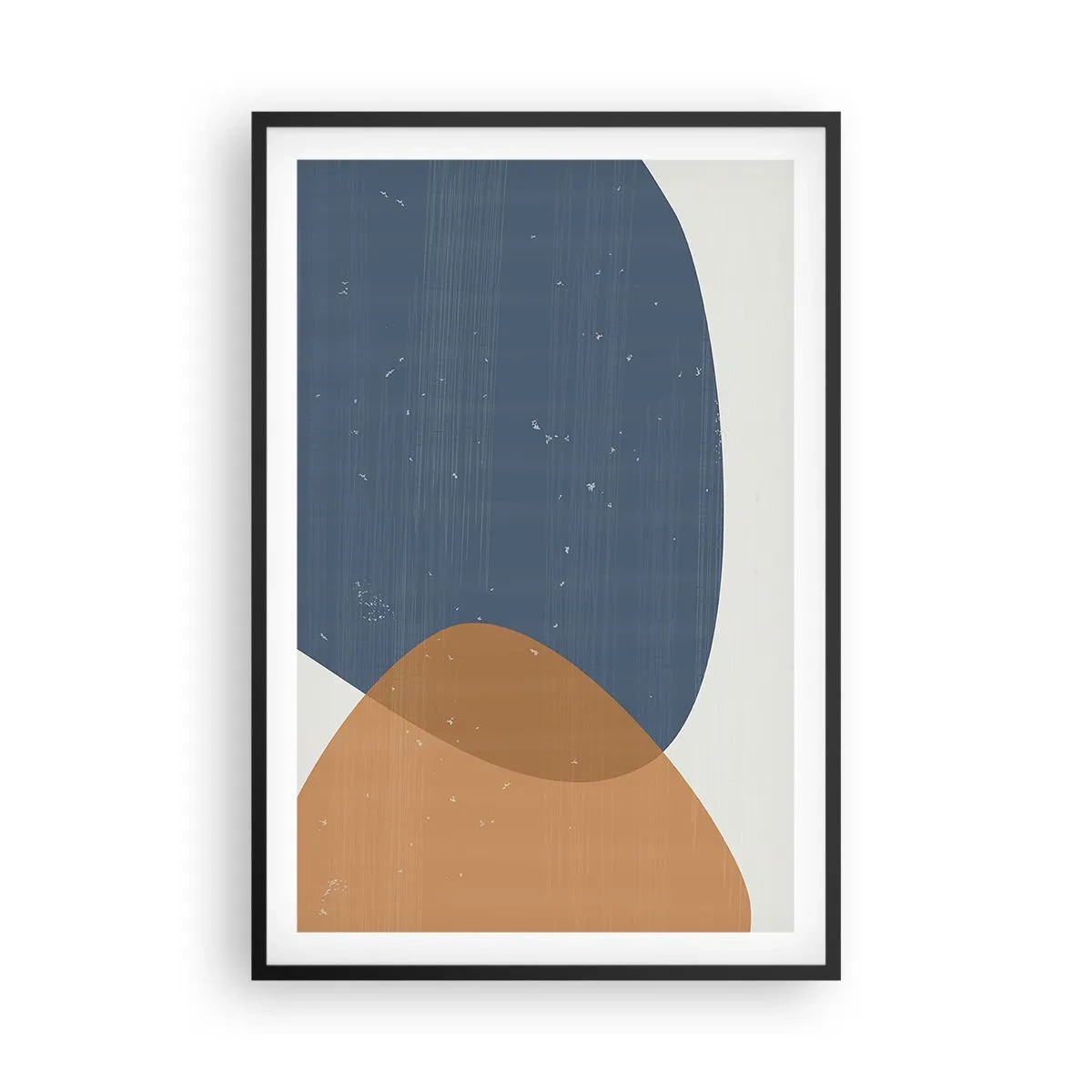 Affiche dans un cadre noir - Poster - Ovales et influences - 61x91 cm