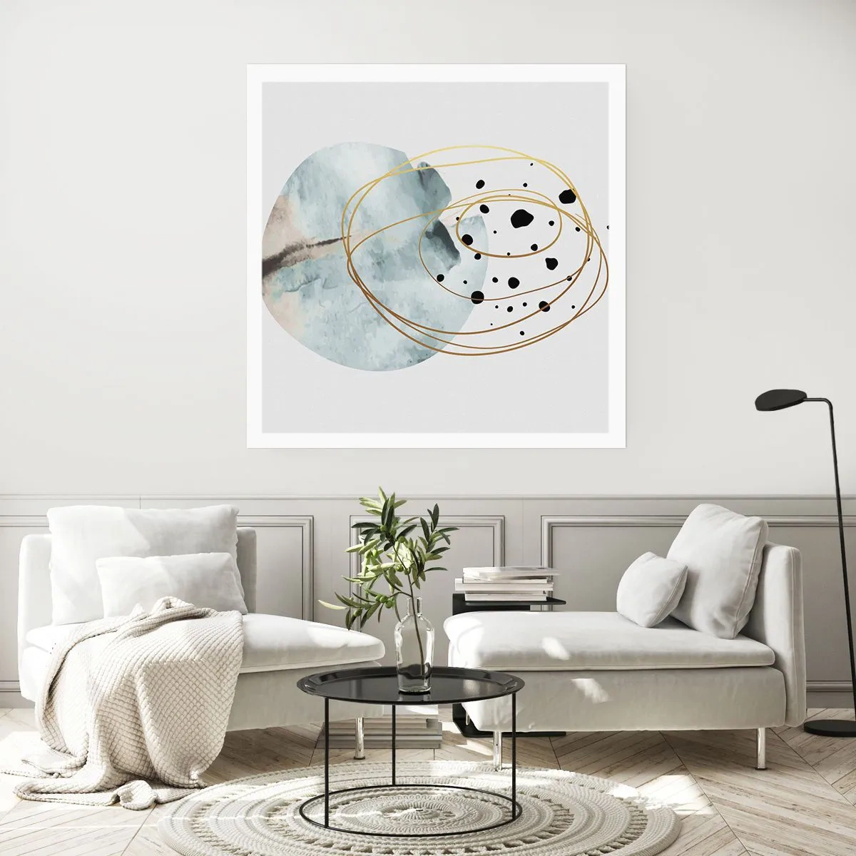 Affiche - Poster - Emmêlement de l'espace - 60x60 cm