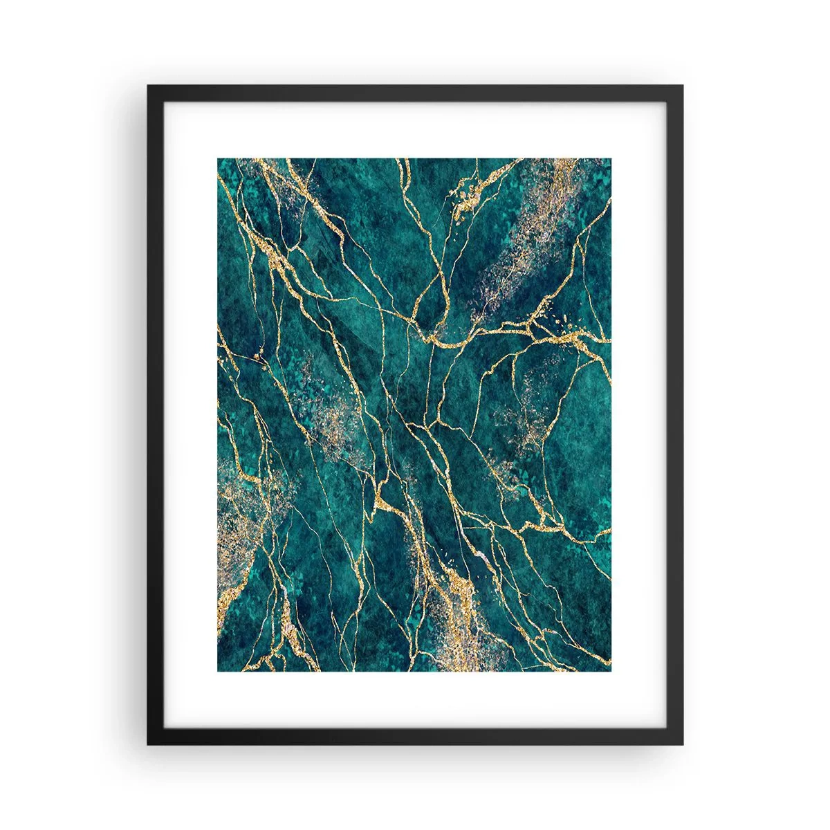 Affiche dans un cadre noir - Poster - Mine d'or - 40x50 cm