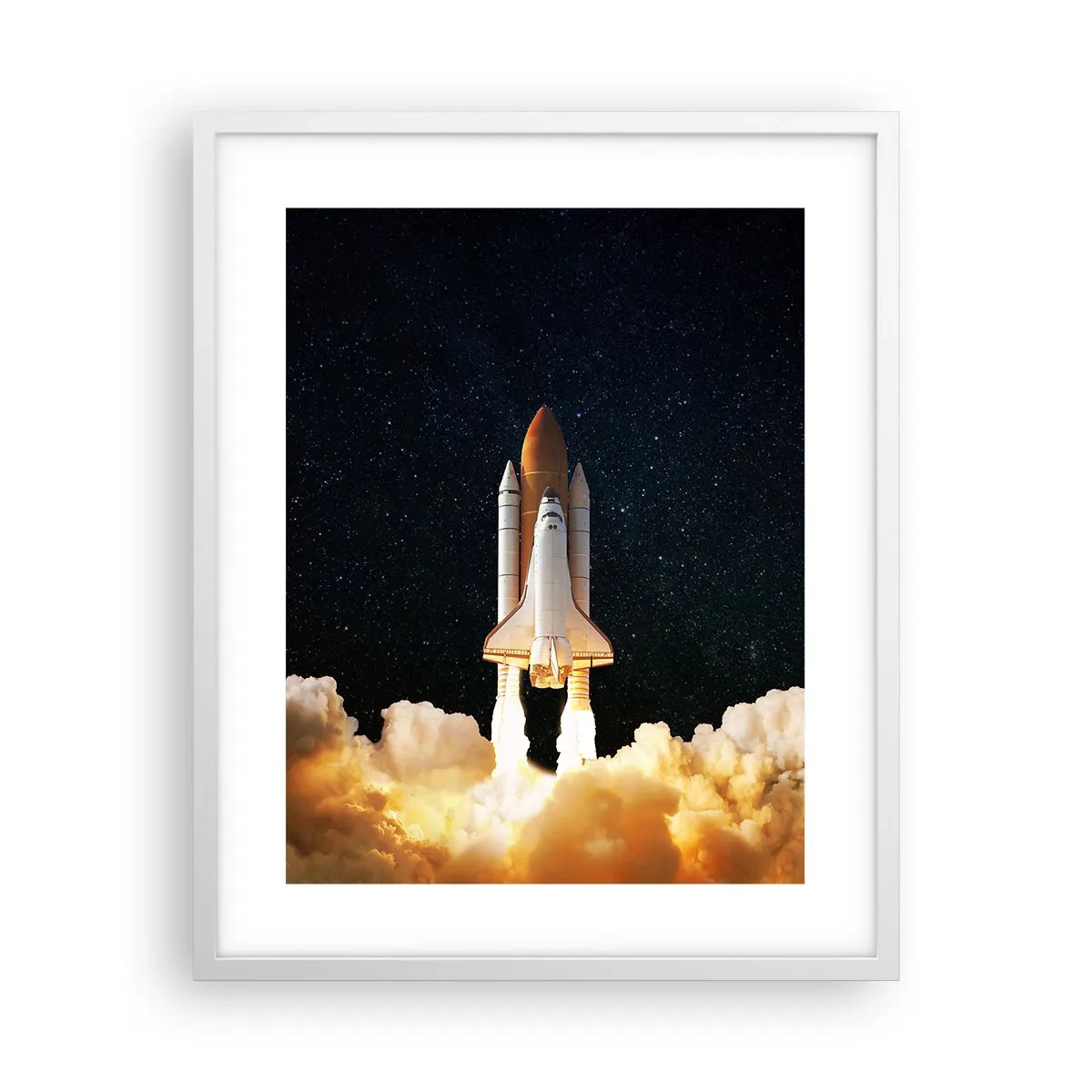 Affiche dans un cadre blanc - Poster - Ad astra! - 40x50 cm