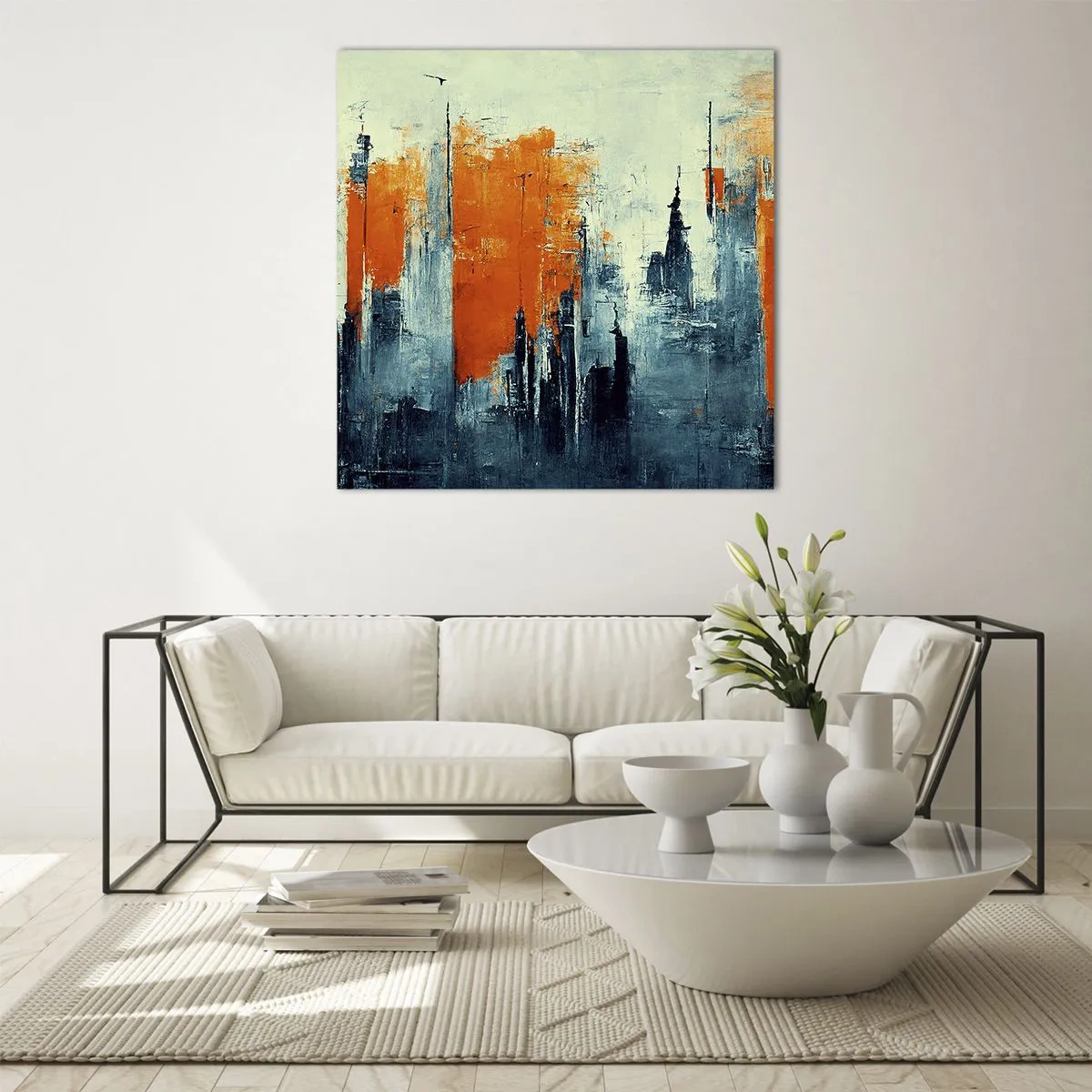 Impression sur verre - Image sur verre - Paysage moderne - 30x30 cm