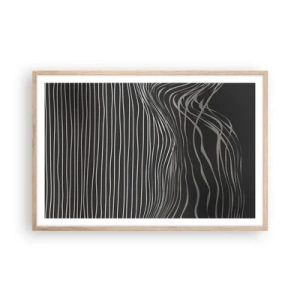 Affiche dans un chêne clair - Poster - Rythme et accent - 91x61 cm