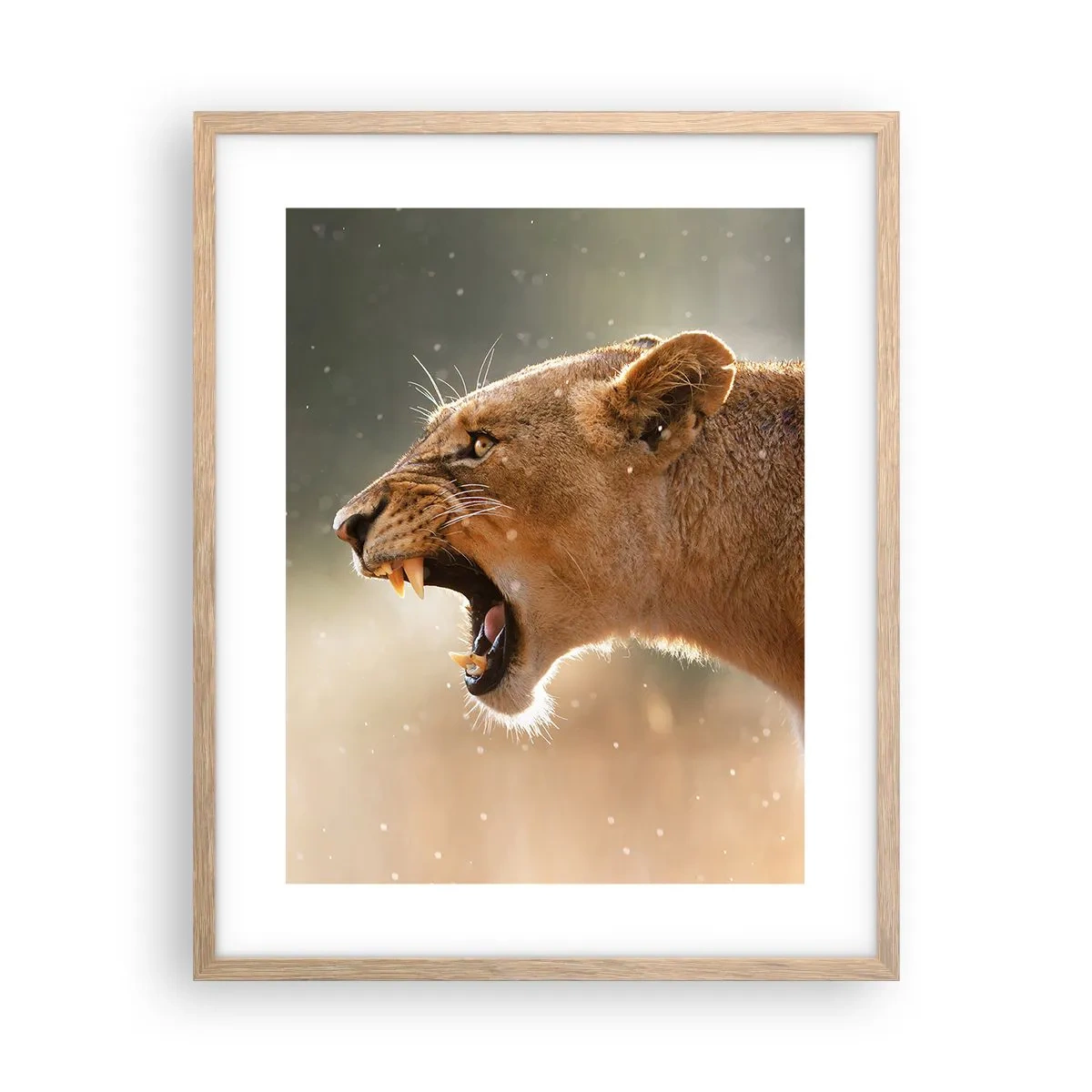 Affiche dans un chêne clair - Poster - Essayez de ne pas écouter - 40x50 cm