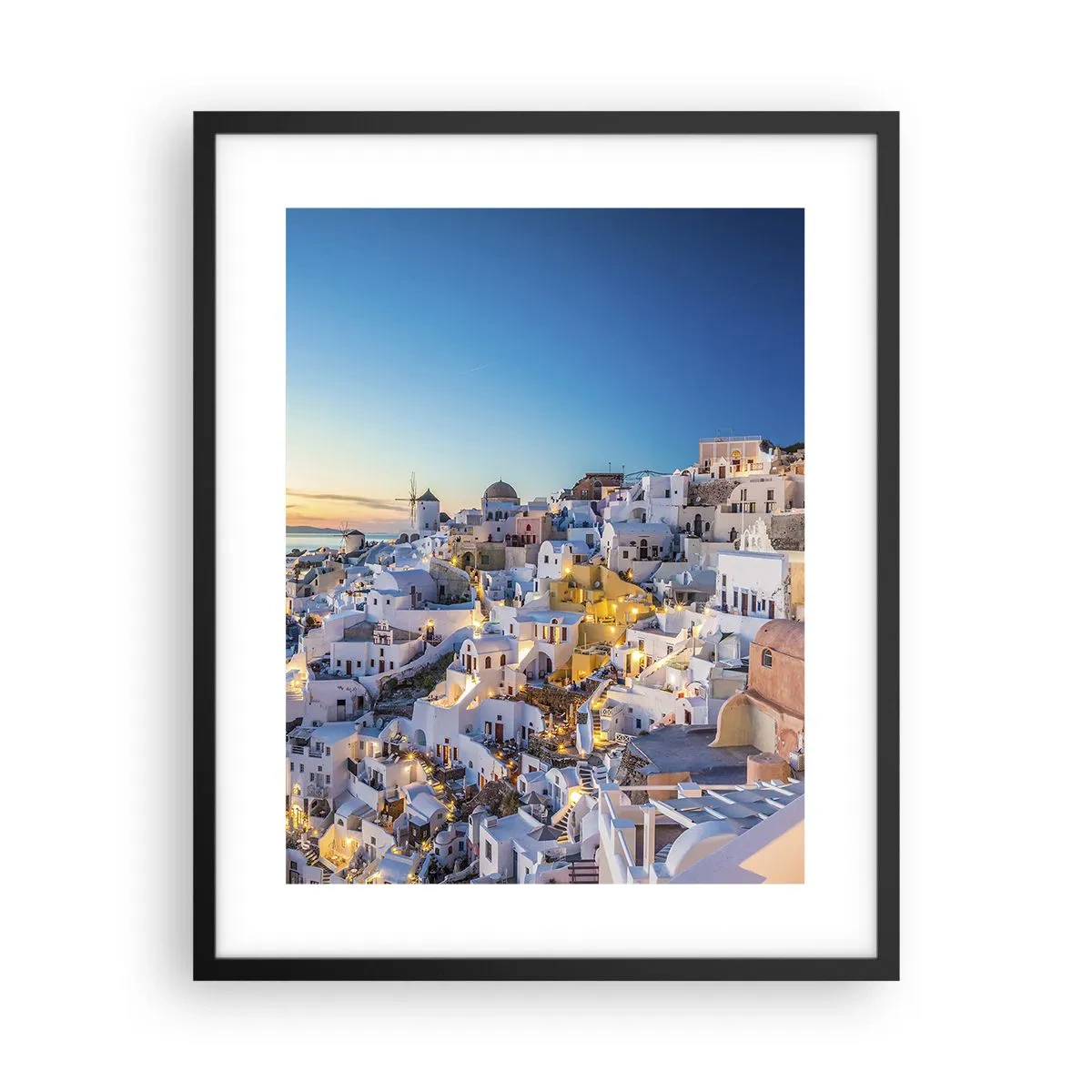 Affiche dans un cadre noir - Poster - L'essence de la grecque - 40x50 cm