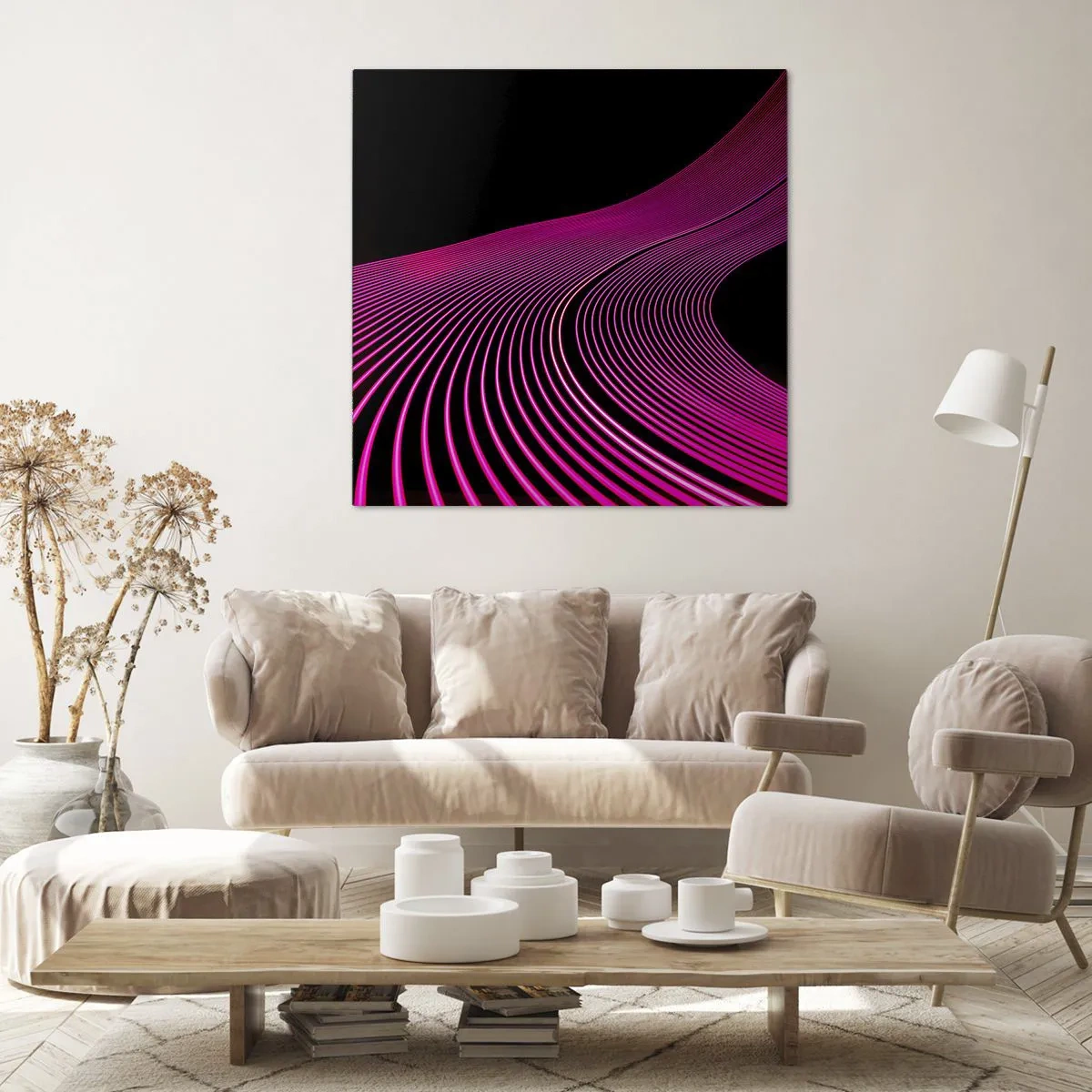 Impression sur toile - Image sur toile - Avenue de lumière - 50x50 cm