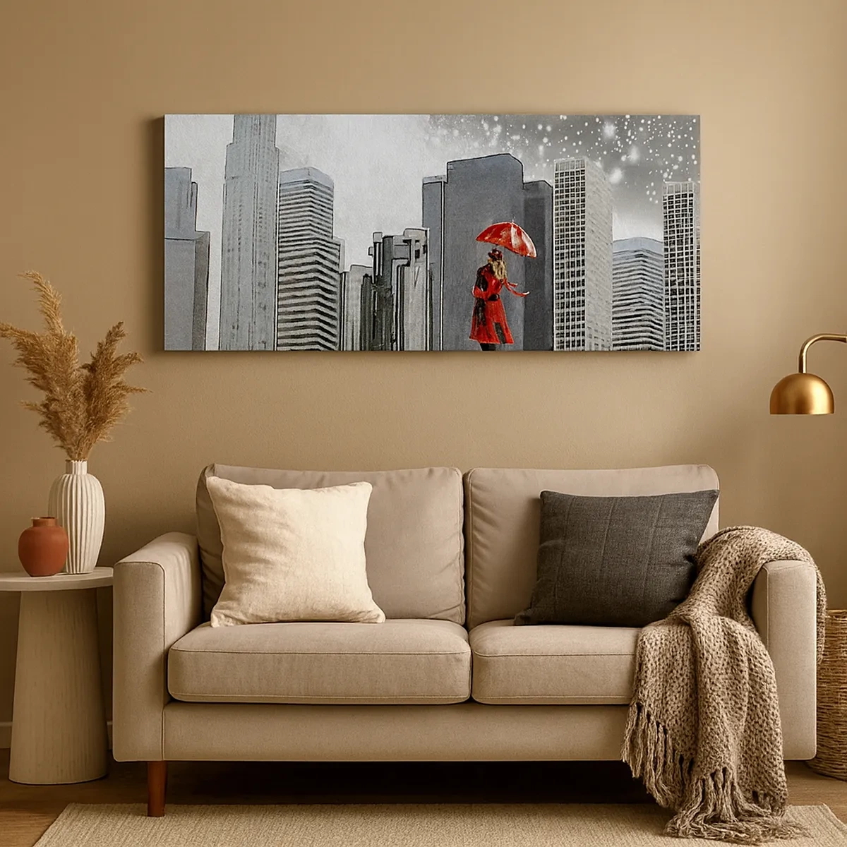 Impression sur toile - Image sur toile - L'homme n'est pas une pierre - 30x30 cm