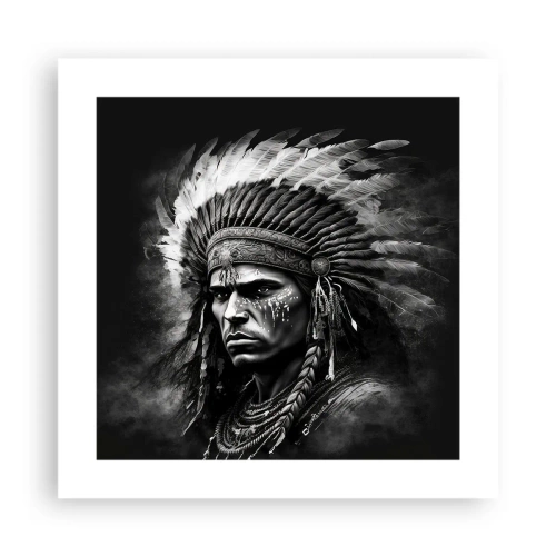 Affiche - Poster - Un leader et un guerrier - 40x40 cm