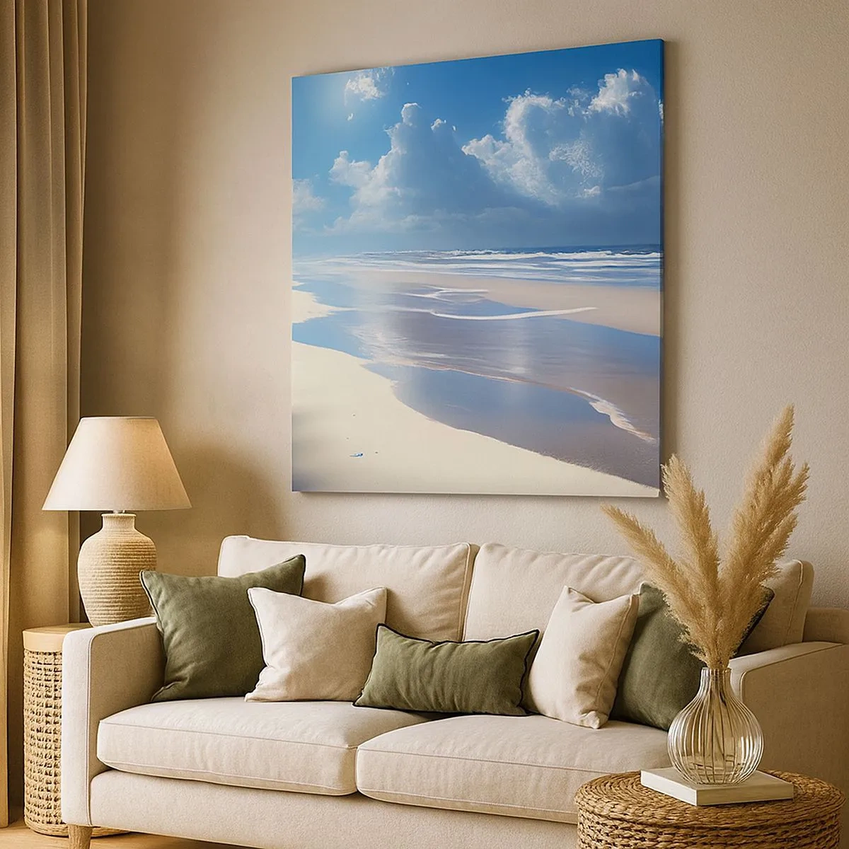 Impression sur toile - Image sur toile - Des vacances paradisiaques - 30x30 cm