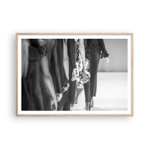 Affiche dans un chêne clair - Poster - Un défilé stylé - 100x70 cm