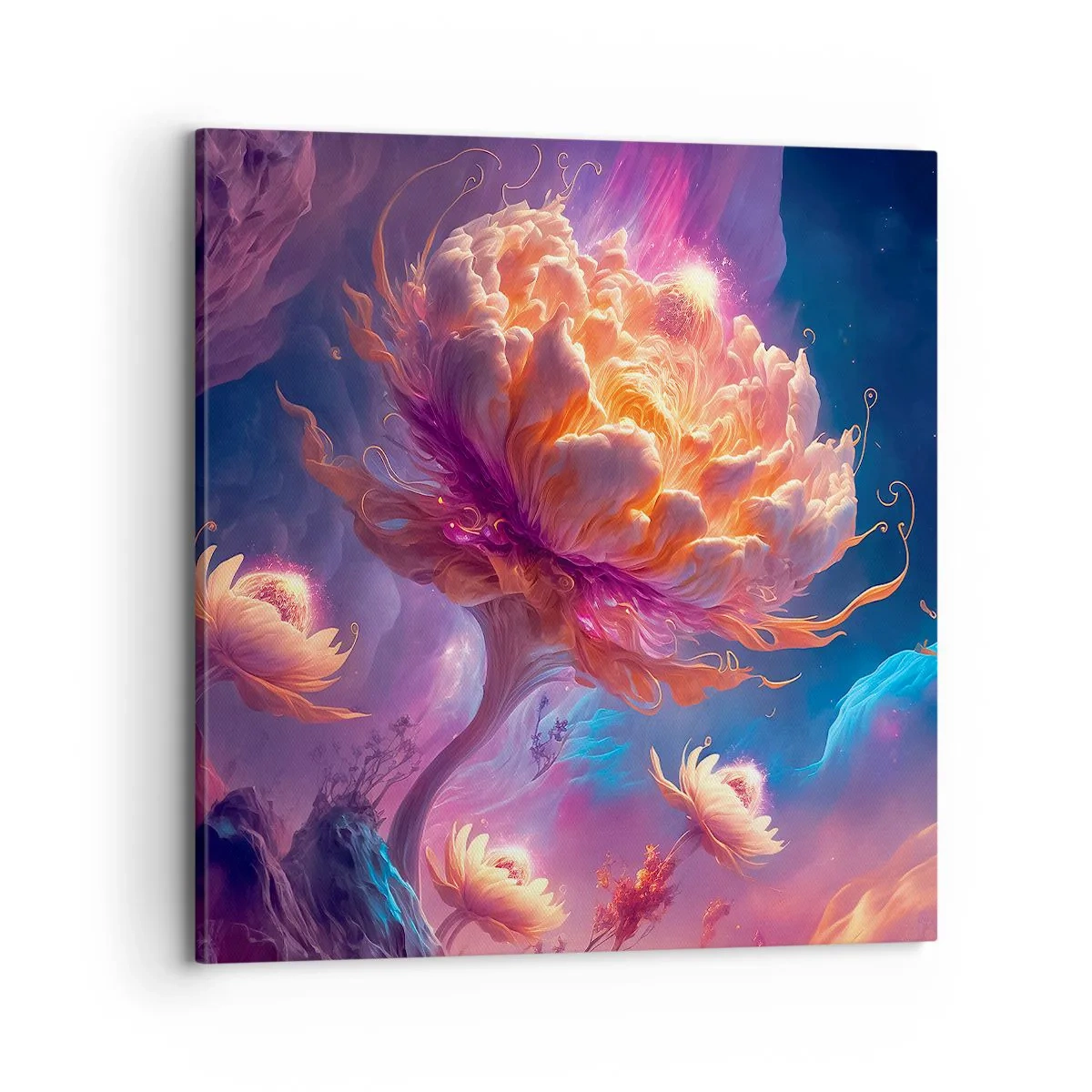 Impression sur toile - Image sur toile - Un autre monde - 70x70 cm