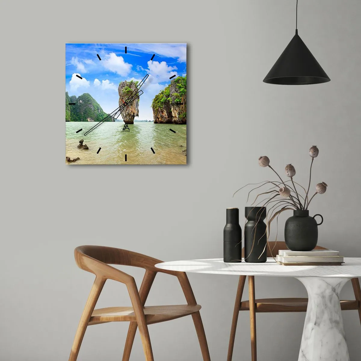 Horloge murale - Pendule murale - Merveilles rocheuses de la nature - 40x40 cm