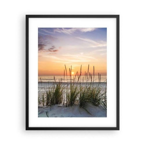 Affiche dans un cadre noir - Poster - Regarde, pense, ressent - 40x50 cm