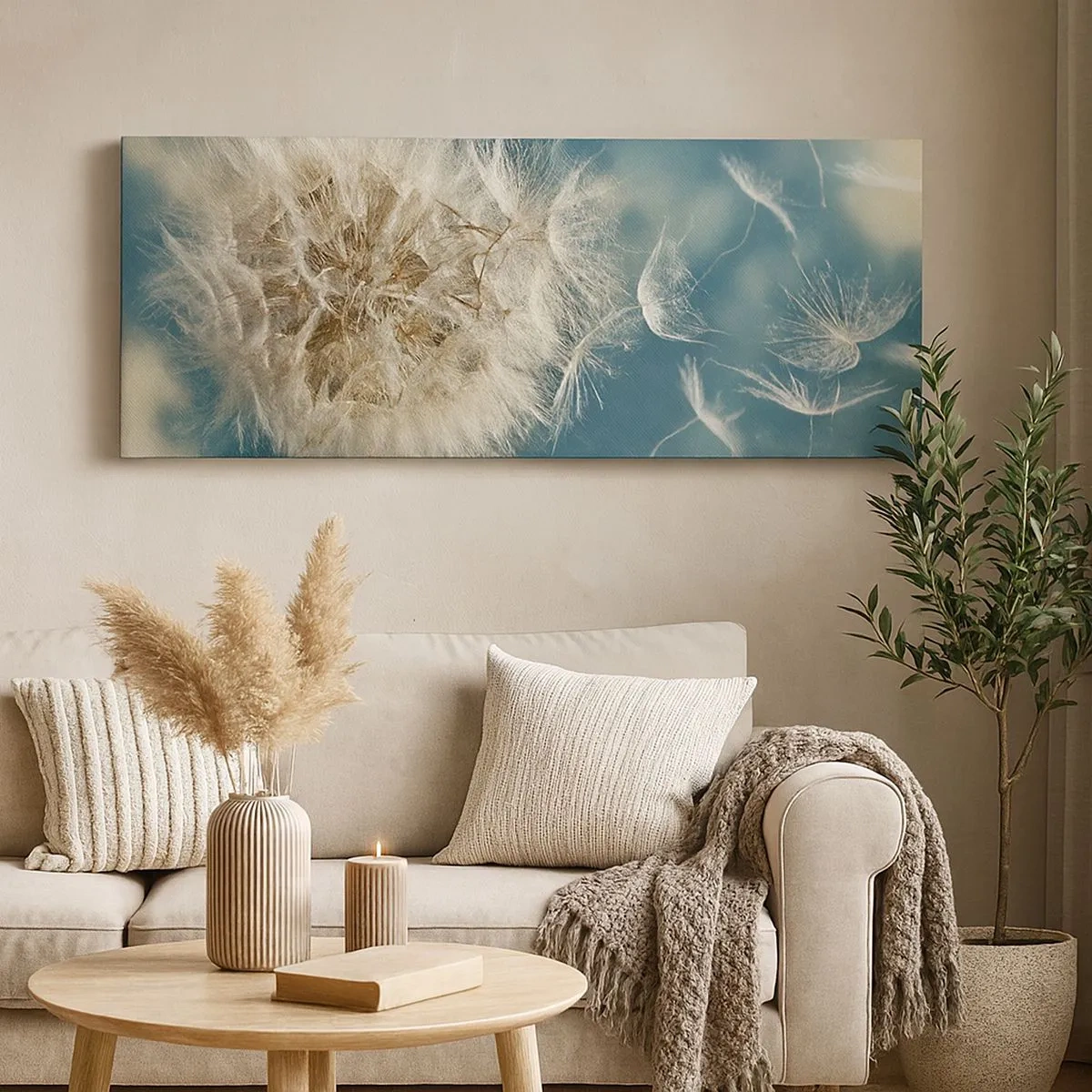 Impression sur toile - Image sur toile - souffle d'ange - 100x40 cm