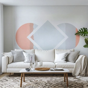 Papier peint sur mesure Autocollant Deluxe - La situation est clair - Abstraction, Morceau, Minimalisme