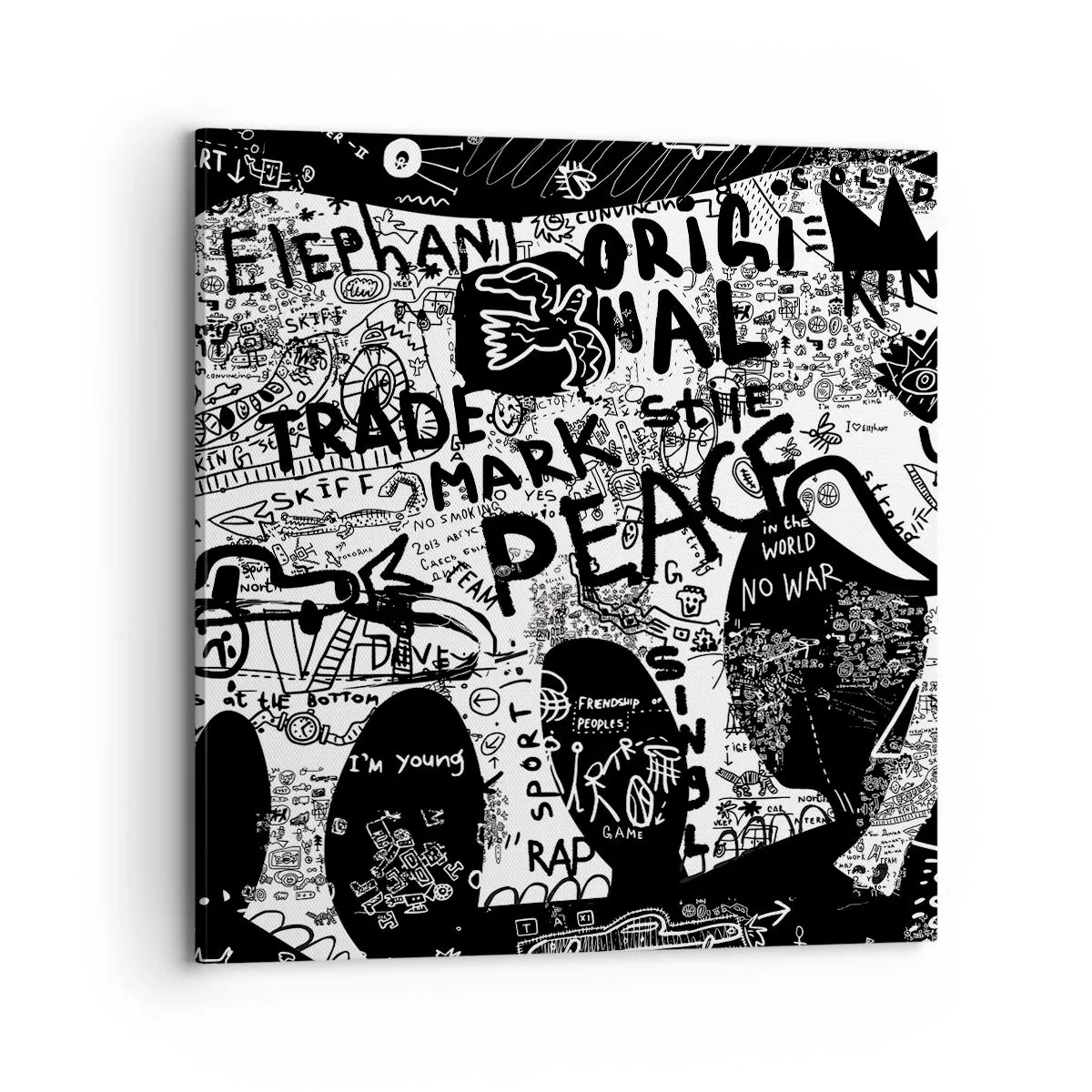 Impression sur toile - Image sur toile - La richesse des rues - 70x70 cm