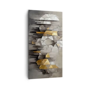 Impression sur toile - Image sur toile - Composition de glace et de lumière - 55x100 cm