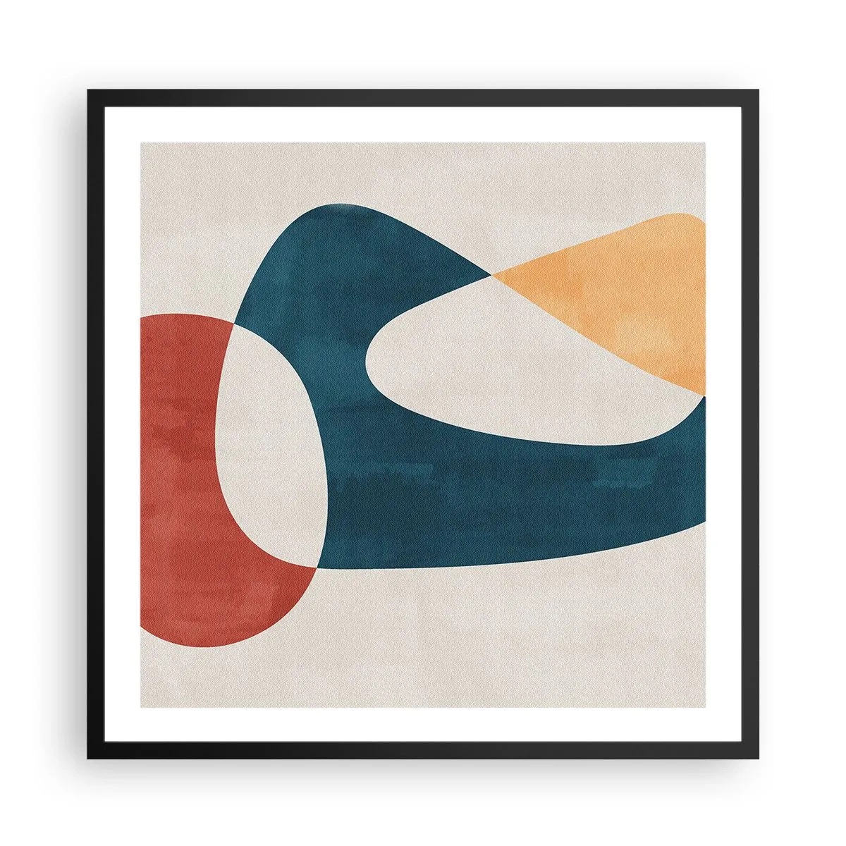 Affiche dans un cadre noir - Poster - Influences et métamorphoses - 60x60 cm