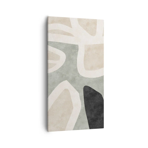 Impression sur toile - Image sur toile - Composition pour motif noir - 55x100 cm