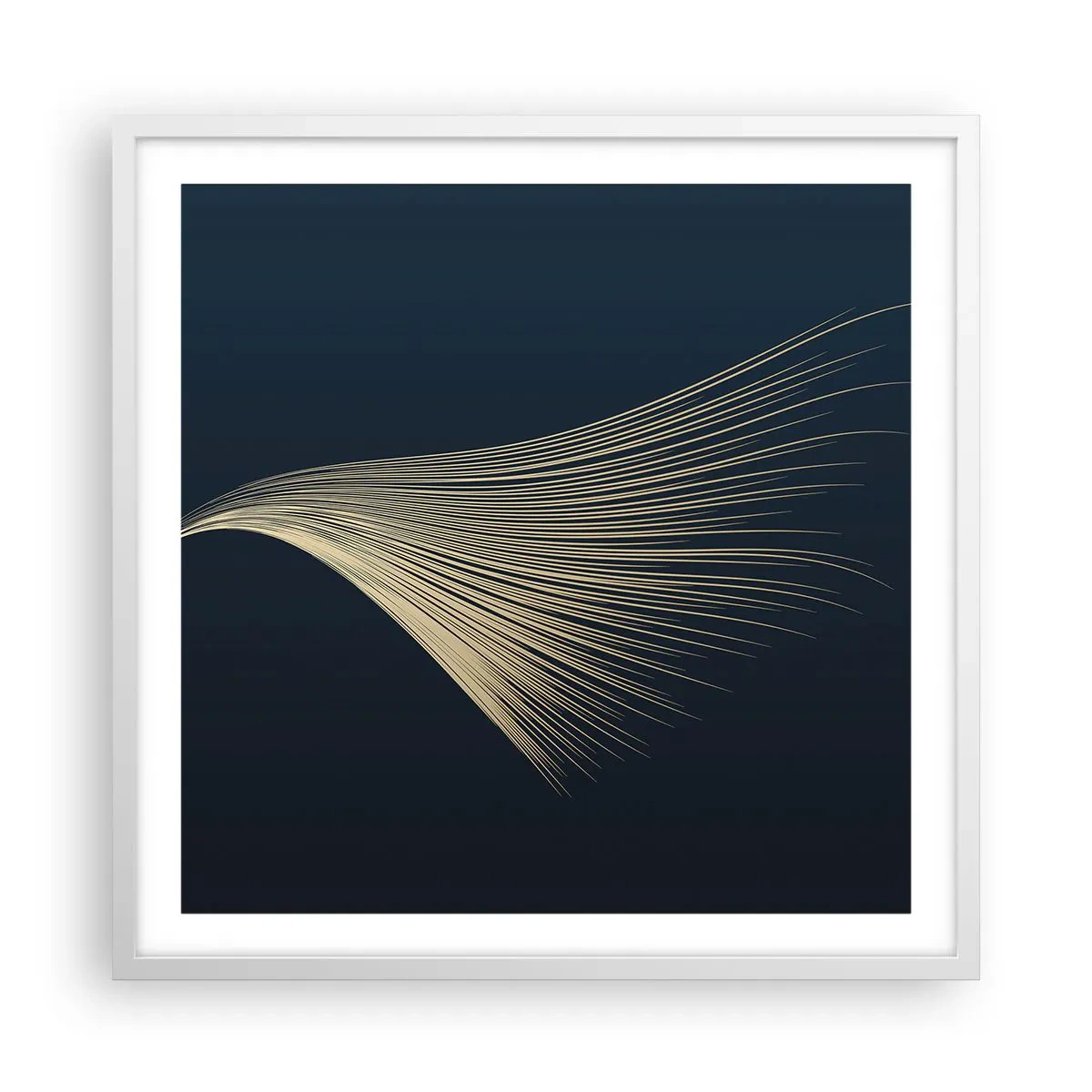 Affiche dans un cadre blanc - Poster - Comme les cheveux d'un ange - 60x60 cm