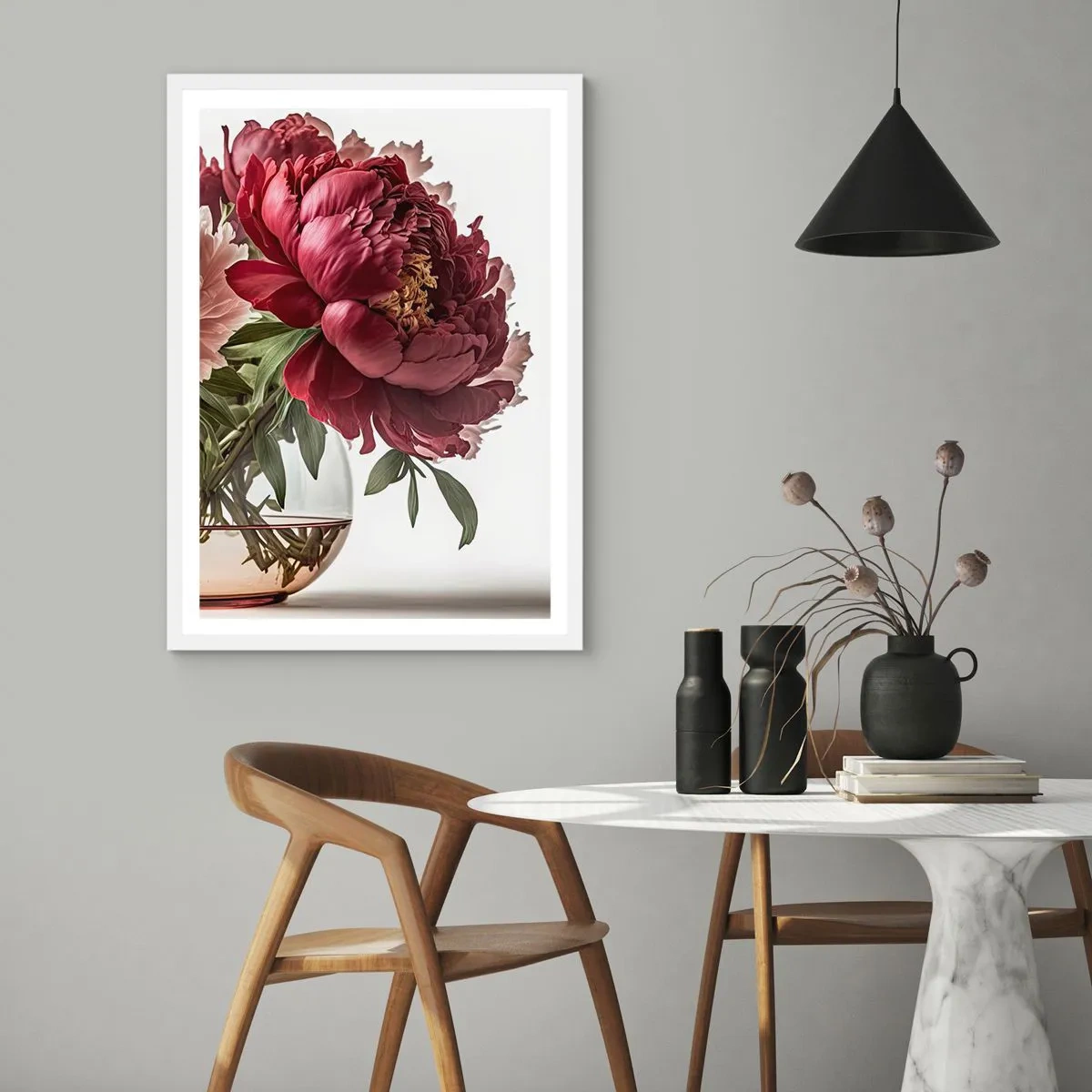 Affiche dans un cadre blanc - Poster - En pleine floraison de beauté - 30x40 cm