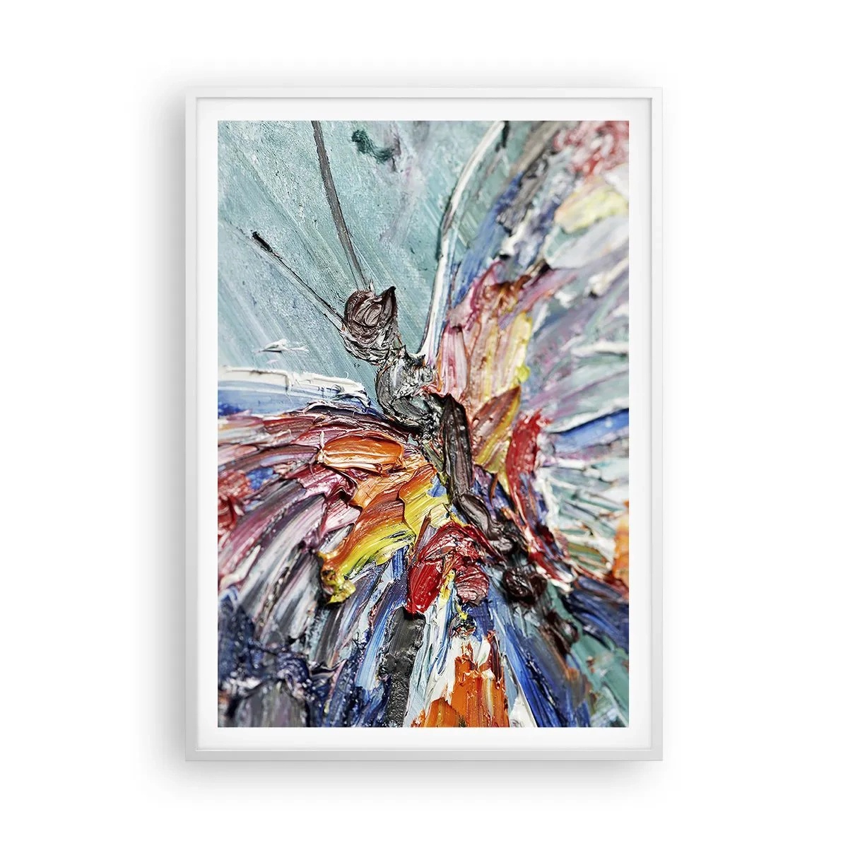 Affiche dans un cadre blanc - Poster - Peint par nature - 70x100 cm