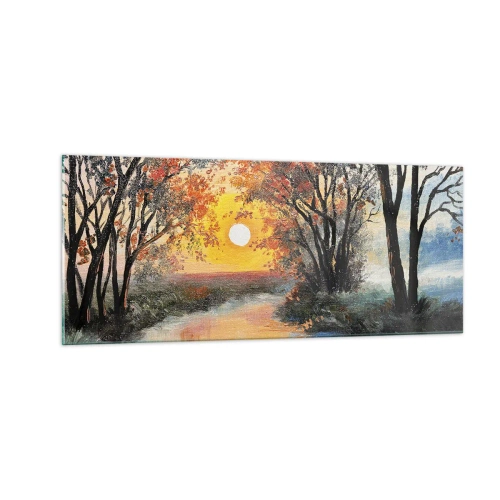 Impression sur verre - Image sur verre - Climats de printemps - 100x40 cm