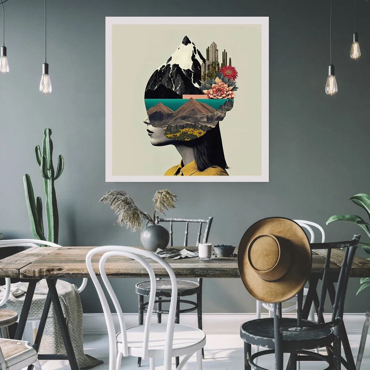 Affiche - Poster - La femme – toujours un mystère - 50x50 cm