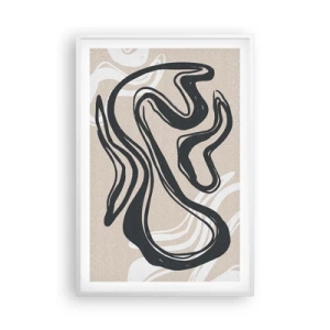 Affiche dans un cadre blanc - Poster - Expression multipliée - 61x91 cm