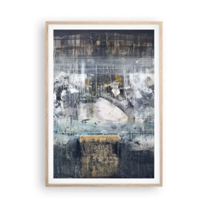 Affiche dans un chêne clair - Poster - Comme sur la glace, comme après décembre - 70x100 cm