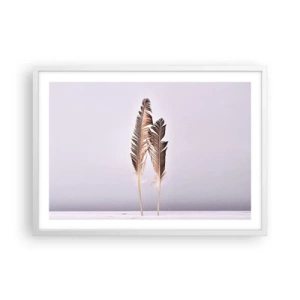Affiche dans un cadre blanc - Poster - Face au néant - 70x50 cm