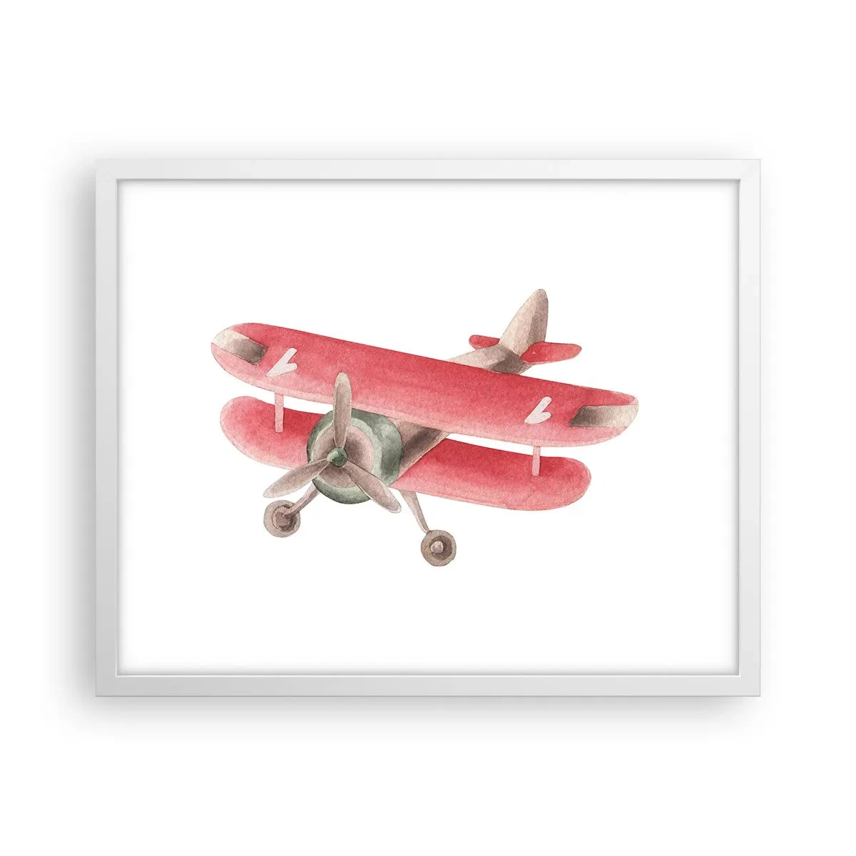 Affiche dans un cadre blanc - Poster - Prêt pour les hauts vols - 50x40 cm