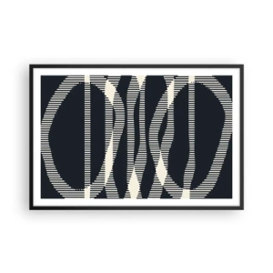 Affiche dans un cadre noir - Poster - Une tentative de briser l'obscurité - 91x61 cm